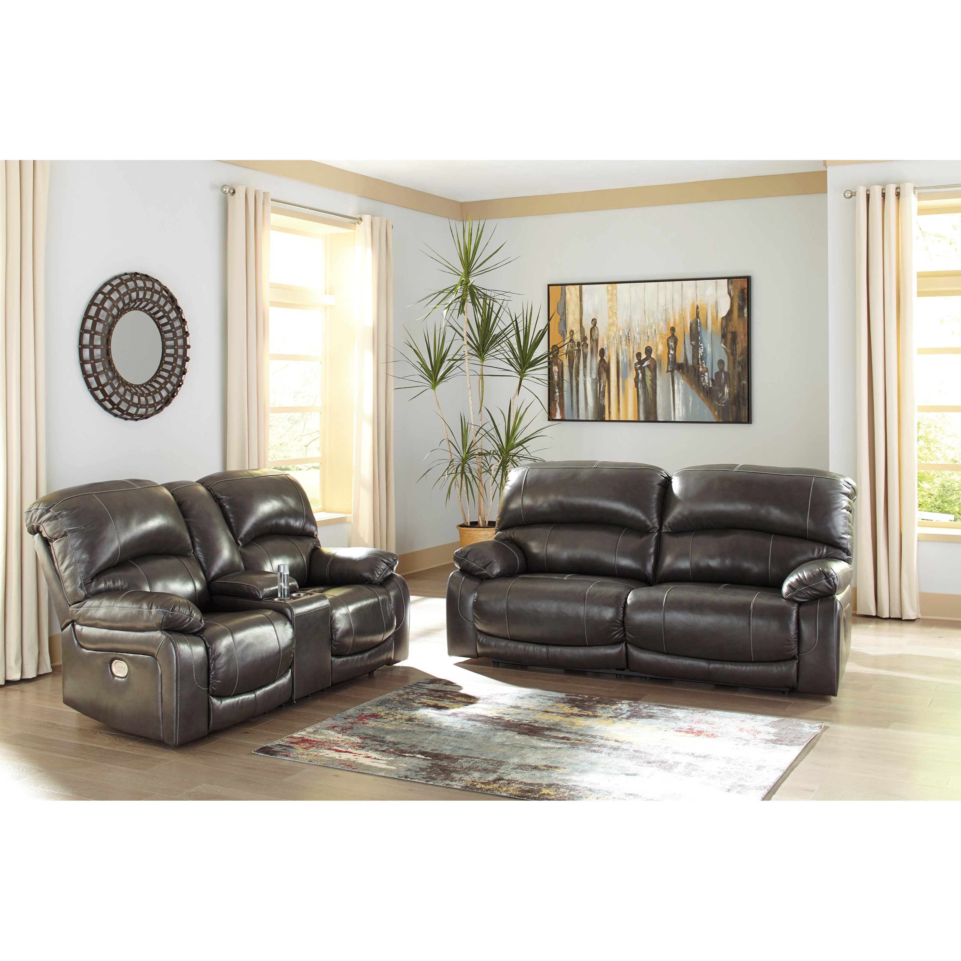 Two cushion reclining sofa discount